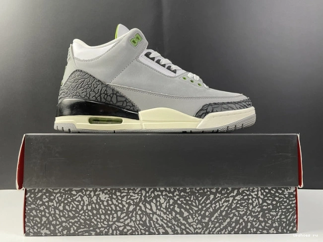 136064-006 Air Jordan Retro 3 Chlorophyll 0809